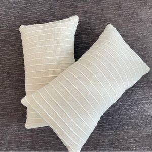 Nate Home by Nate Berkus Textured Cotton Decorative Throw Pillows (2 pillows)